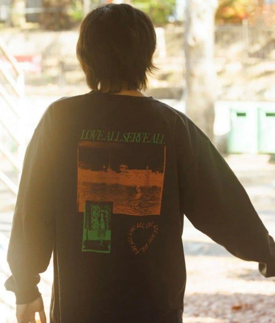 藤井風 Fujii Kaze ダメージ ロンT Sサイズ LAAT