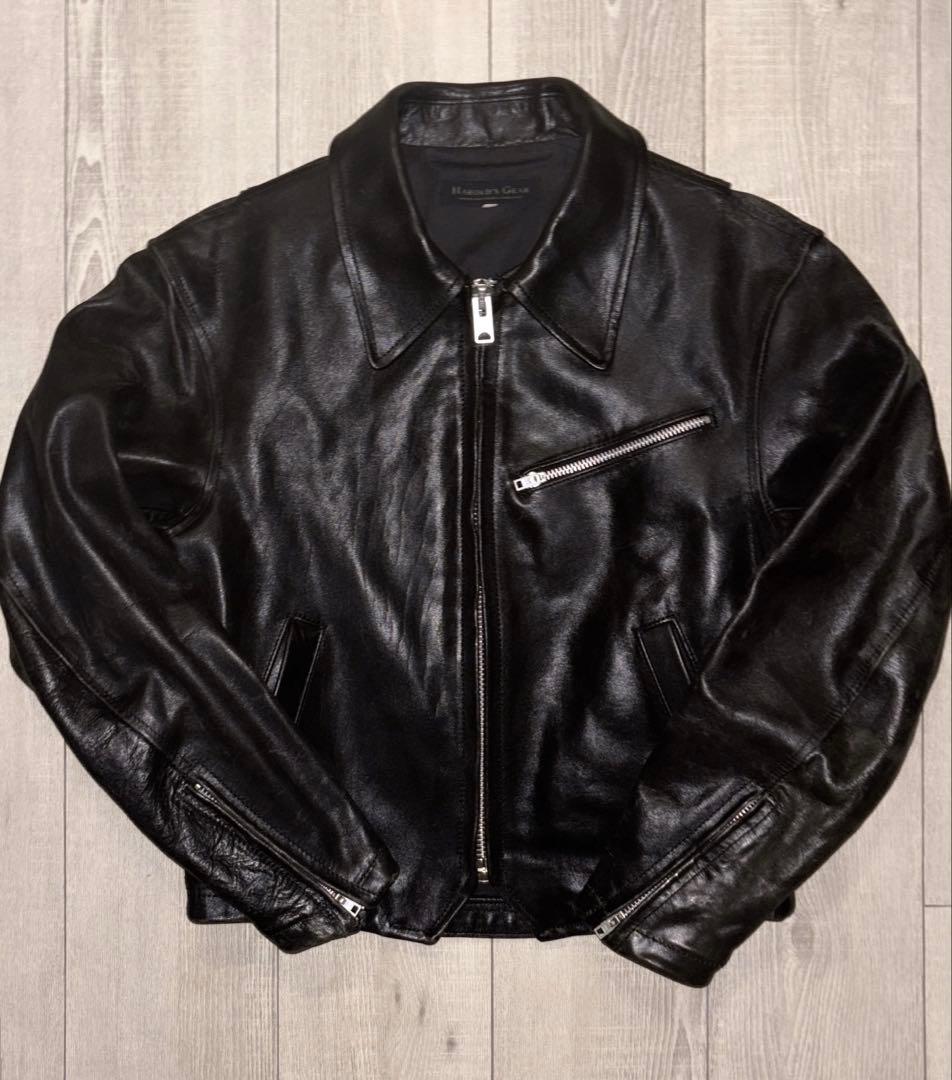 ハロルズギア　レザージャケット　ジップ交換済み 中古・古着通販】HAROLD'S GEAR (ハロルズギア) レザージャケット