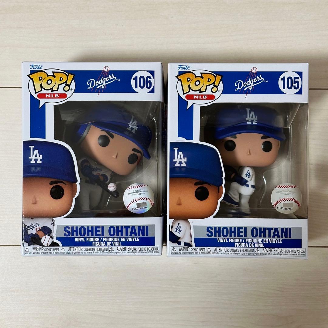 ★新品未開封★ 大谷翔平 ドジャース FUNKO POP フィギュア 2個セット ファンコ ポップ！大谷翔平 (ドジャース） MLB 2体セットフィギュア