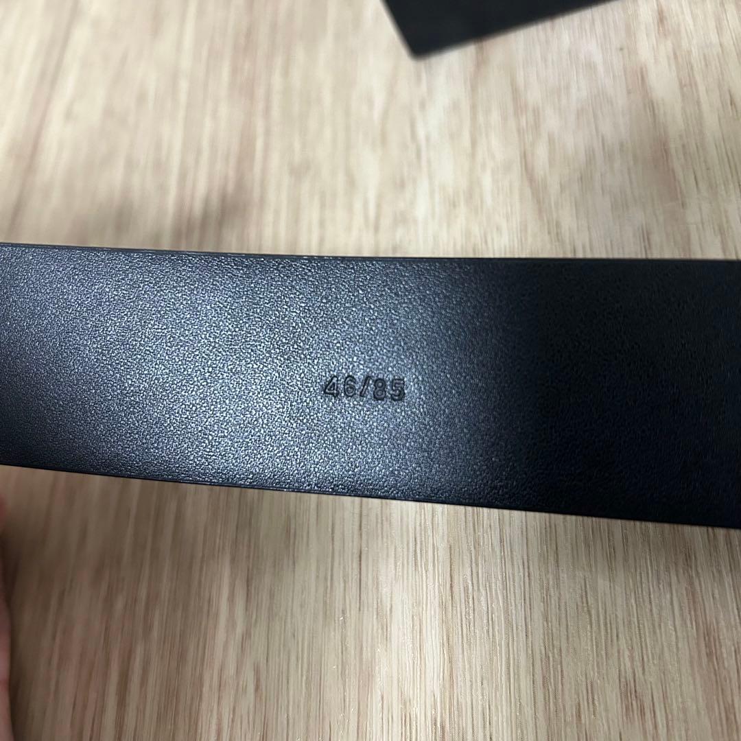 美品タグ付き】DOLCE&GABBANA 本革ブラックベルト 箱付き