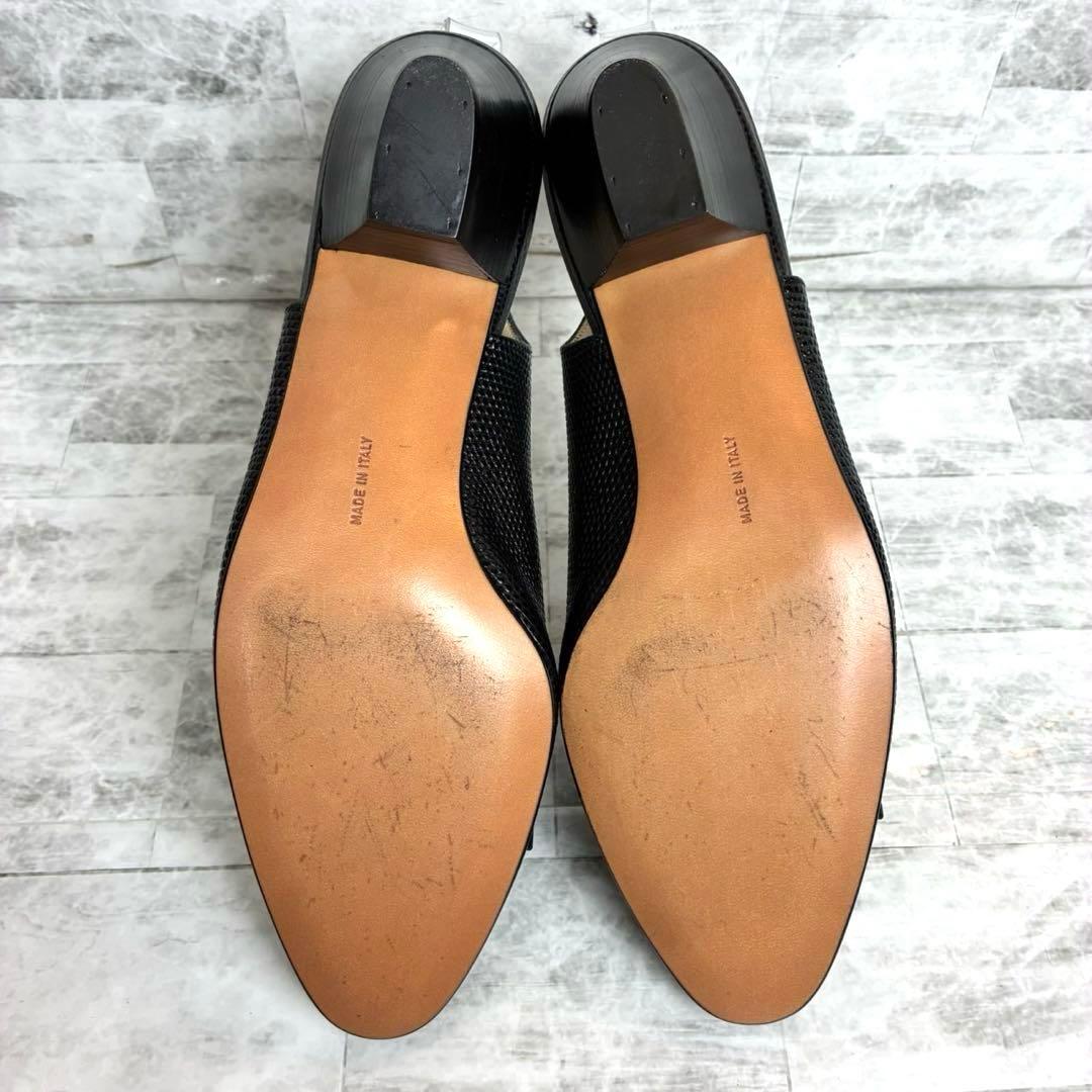 サルヴァトーレフェラガモ パンプス ヴァラ 金具 ブラック 約24~24.5cm