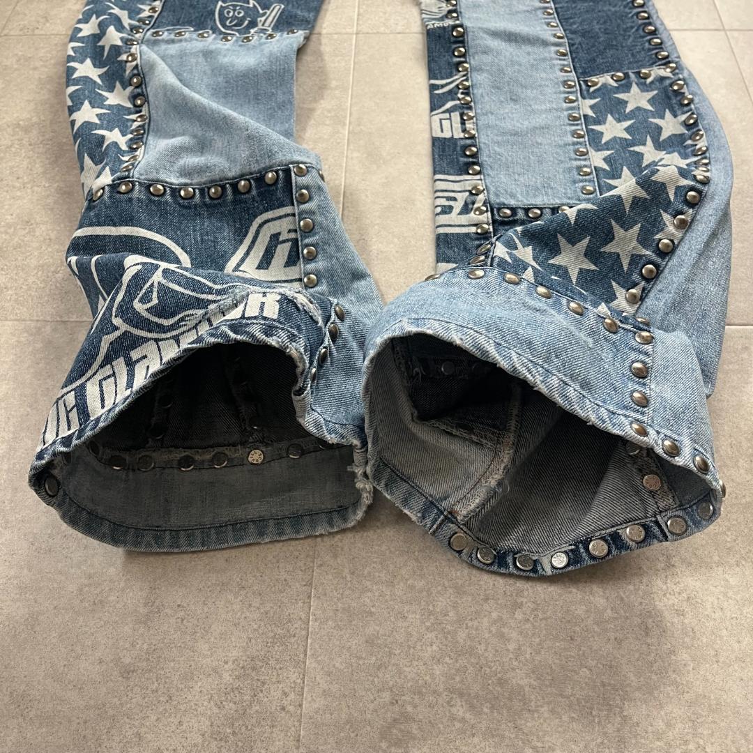 XG JURIN着用】ヒステリックグラマー/デニム/パッチワーク/スタッズ