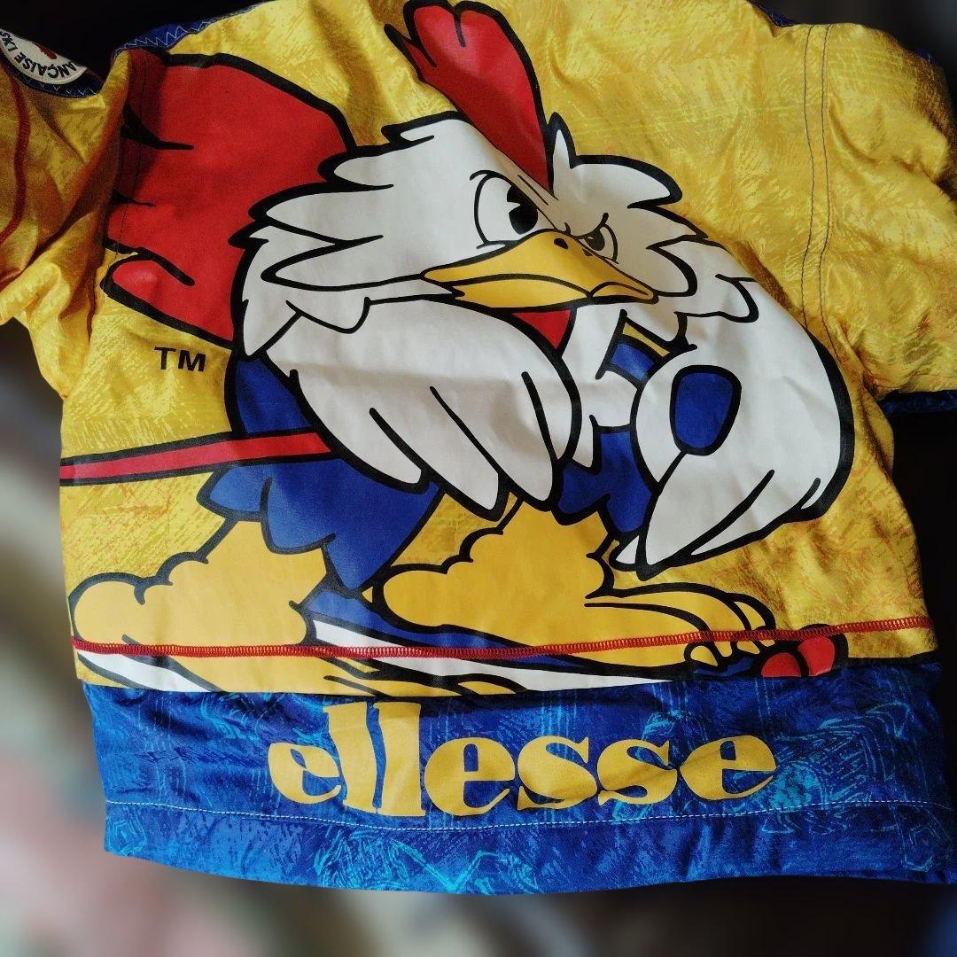激レア綺麗古着ellesseゴールドウインスキーウェアココリコかわいい状態よし 90年代 ellesse エレッセ ココリコ フランス代表 スキーウェア ハーフ