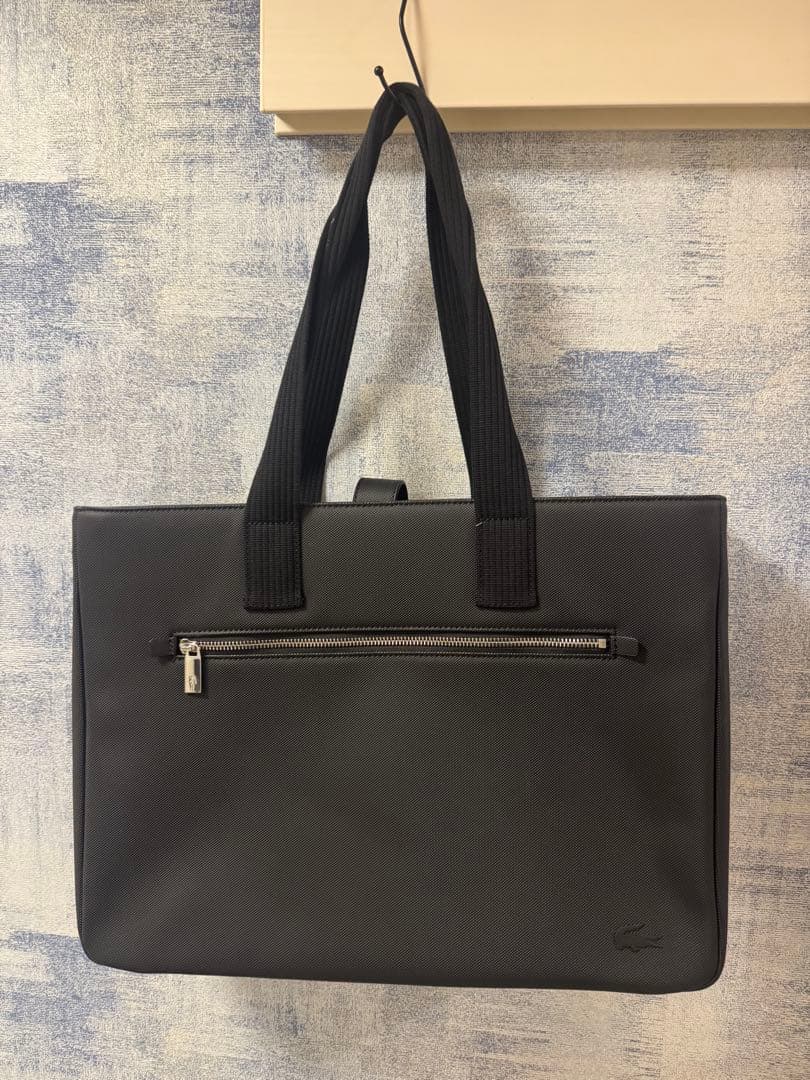 LACOSTE ラコステ メンズクラシック スクエアトートバッグ ラコステ LACOSTE メンズクラシック スクエアトートバッグ （ブラック