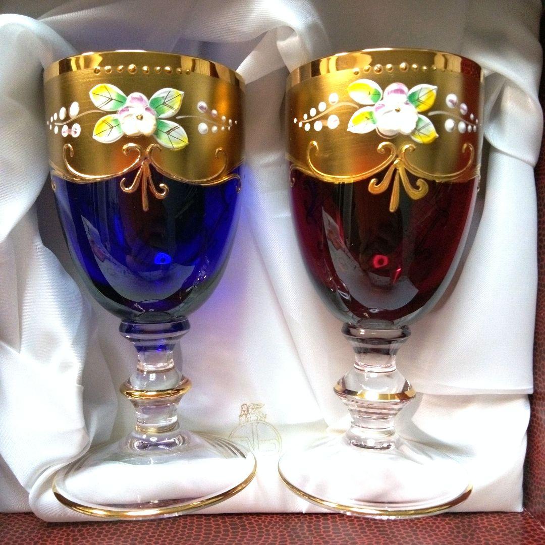 未使用・美品 】ラグーナムラノ ベネチアングラス 24金 金彩