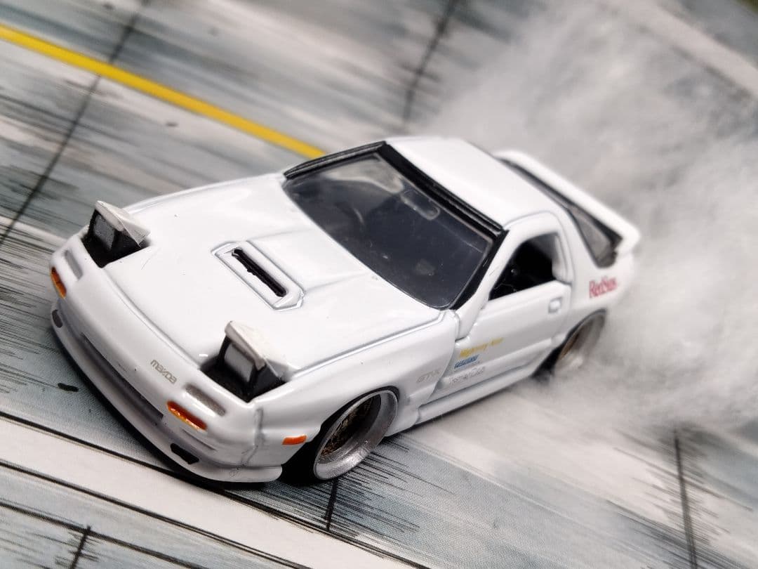 トミカプレミアムトミカ改造 マツダ FC 頭文字D仕様 深リムホット