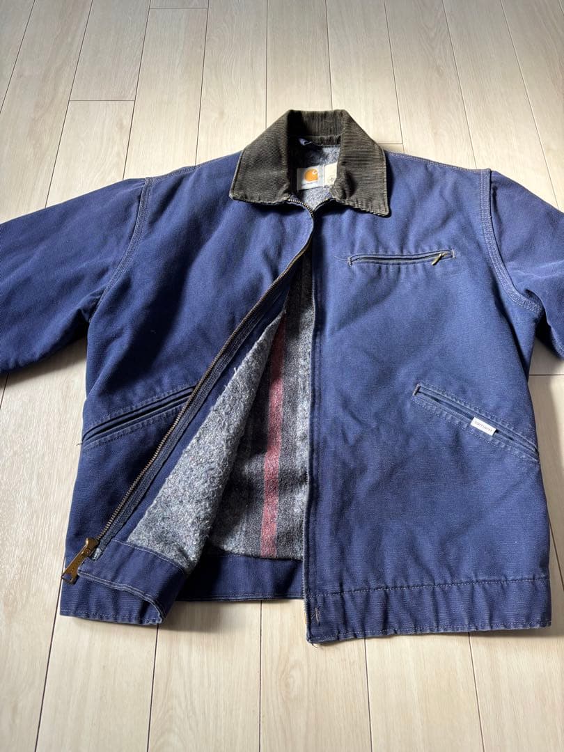 カーハート デトロイトジャケット ネイビー M 米国製 stussy 元ネタ