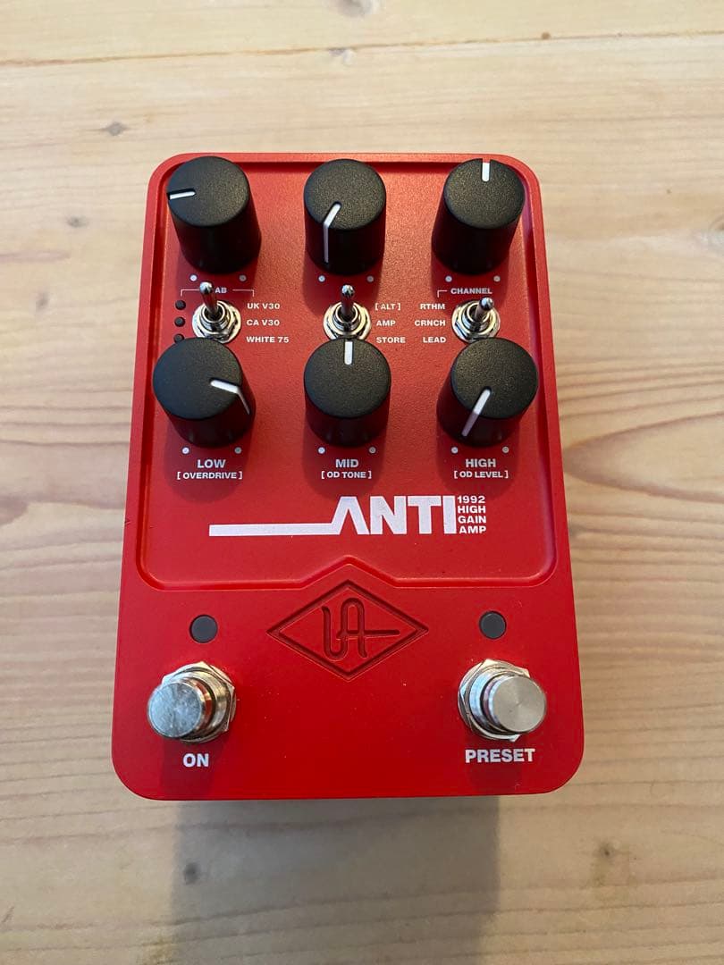 uafx ANTI ギターエフェクター レッド Universal Audio UAFX ANTI review: a full metal rig in one pedal?