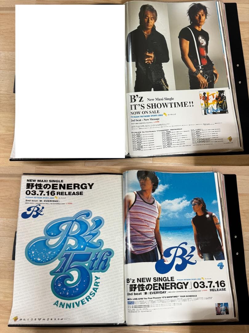 H*g様 B'z 2003～2008 B2 店頭用ポスター ファイルセット