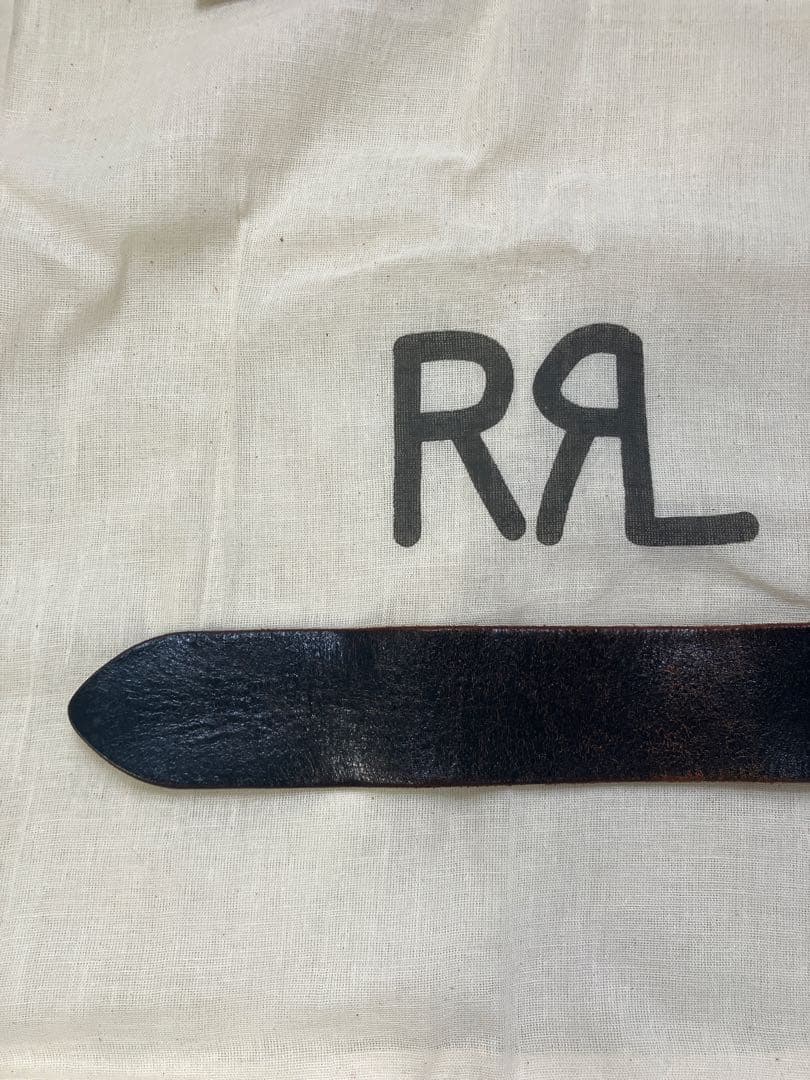 最低 価格ファッション - 正規品RRL レザー ダブルOリング ベルト 30インチ