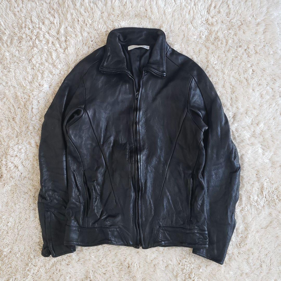 CIVILIZED レザートラックジャケット レザージャージ ブラック - メルカリ