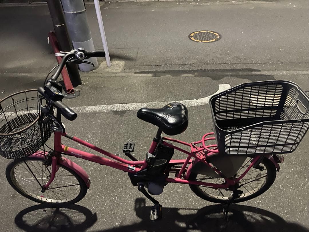 【後輪タイヤ交換済み】電動アシスト自転車PanasonicLALA5 20インチ 折りたたみ 電動アシスト自転車 オフタイム OFF Time ソニックローズ