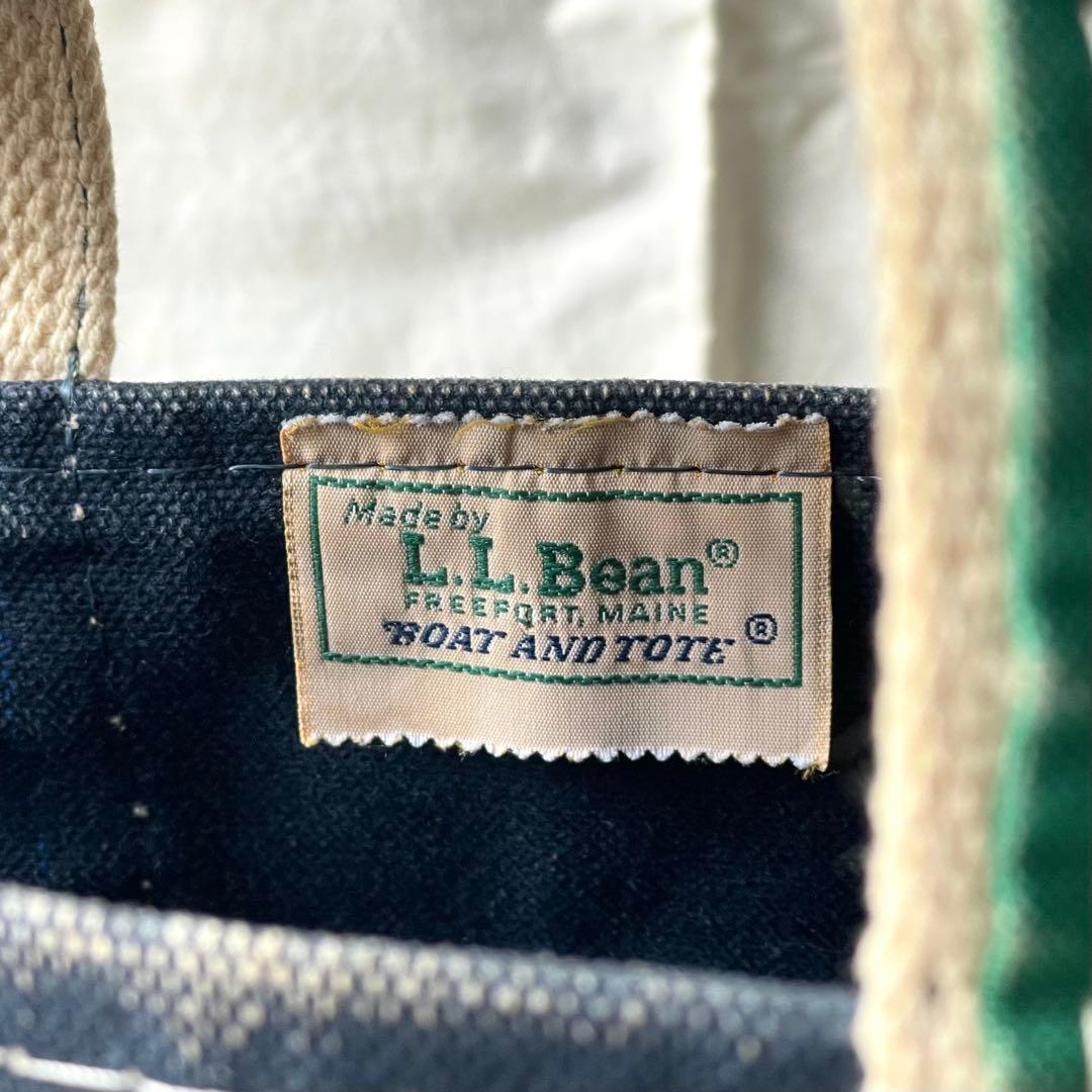大人気の紺x緑！状態良好！80s ビンテージ L.L.BEAN トートバッグ