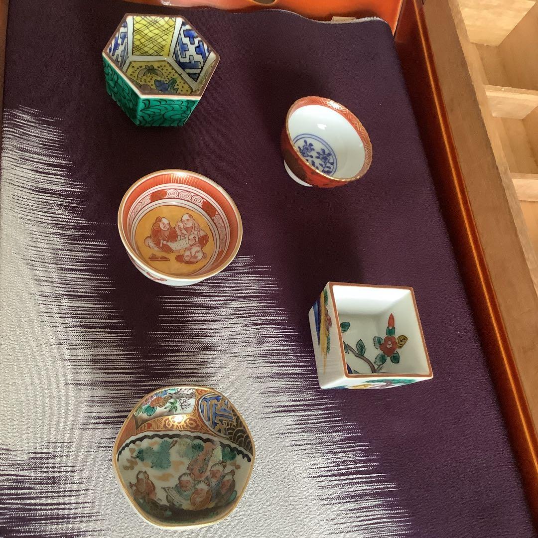 九谷焼 時代盃 骨董 美品 - メルカリ