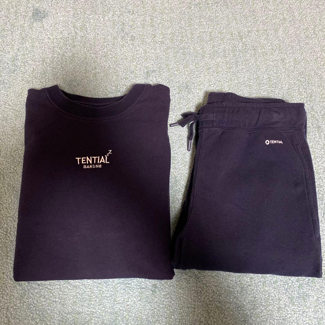 【BAKUNE スウェット上下セット】XS ネイビー　 TENTIAL TENTIAL（テンシャル） BAKUNE リカバリーウエア BAKUNE スウェット
