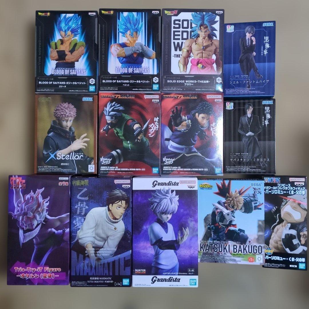 プライズフィギュアまとめ売り 13体 キルア ワンピース NARUTO 呪術廻