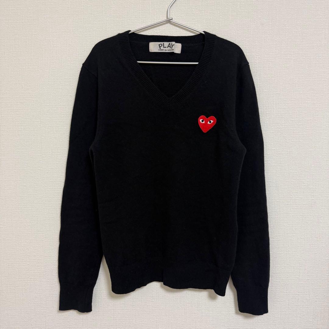 COMME des GARÇONS PLAY 黒 セーター S COMME des GARCONS（コムデギャルソン） PLAY COMME des GARCONS