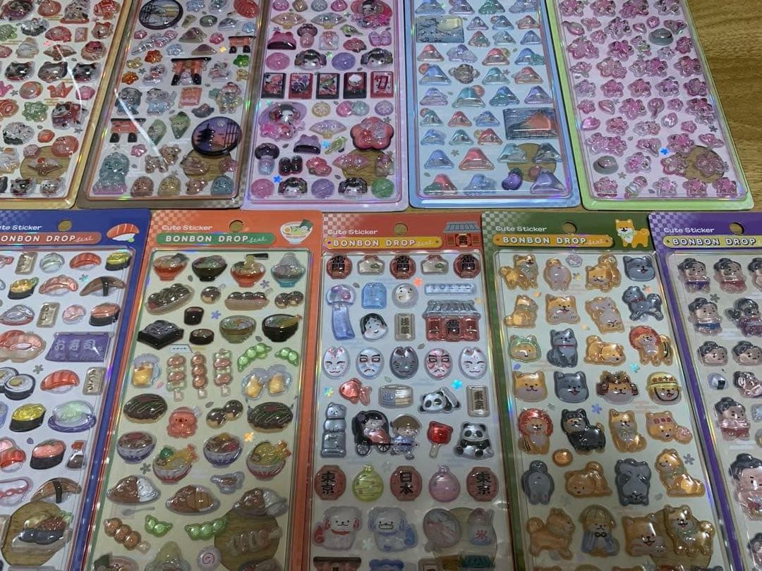 【正規品】ボンボンドロップシール　和柄　クーリア　11種セット