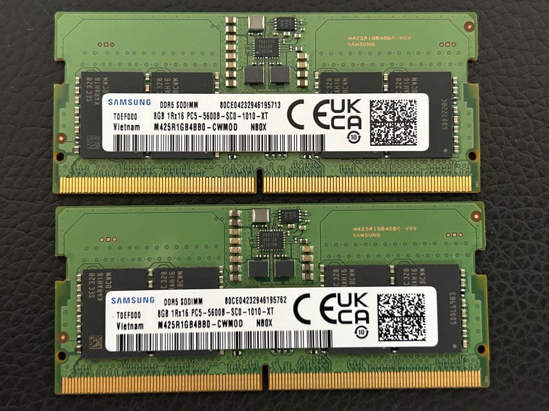 SAMSUNG DDR5SODIMM 8GB PC5-5600ノート用メモリ2枚 楽天市場】プリンストン 増設メモリ 8GB DDR5 5600MHz PC5-5600 CL46
