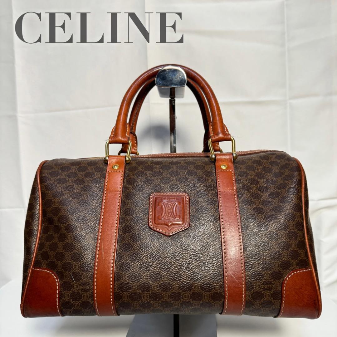 CELINE セリーヌヴィンテージ マカダムボストンバッグ正規品