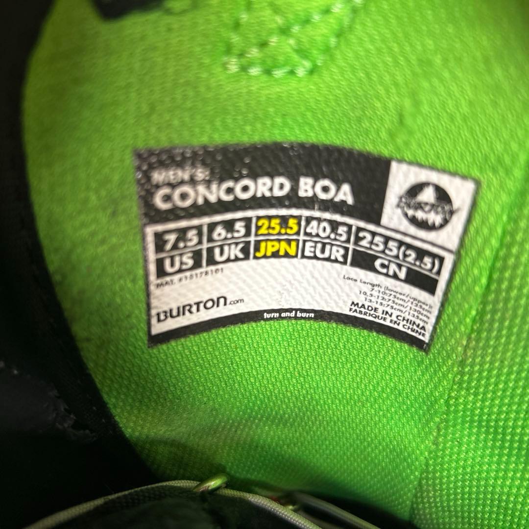 BURTON burton バートン CONCORD 25.5cm ダブルBOA