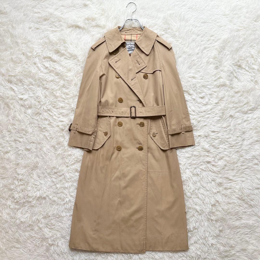 バーバリー 白タグ トレンチコート ハニーベージュ ノバチェック