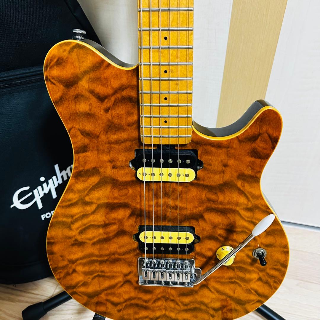 美品✨MUSICMAN olp AXIS MM-1 トレモロアーム付 キルト