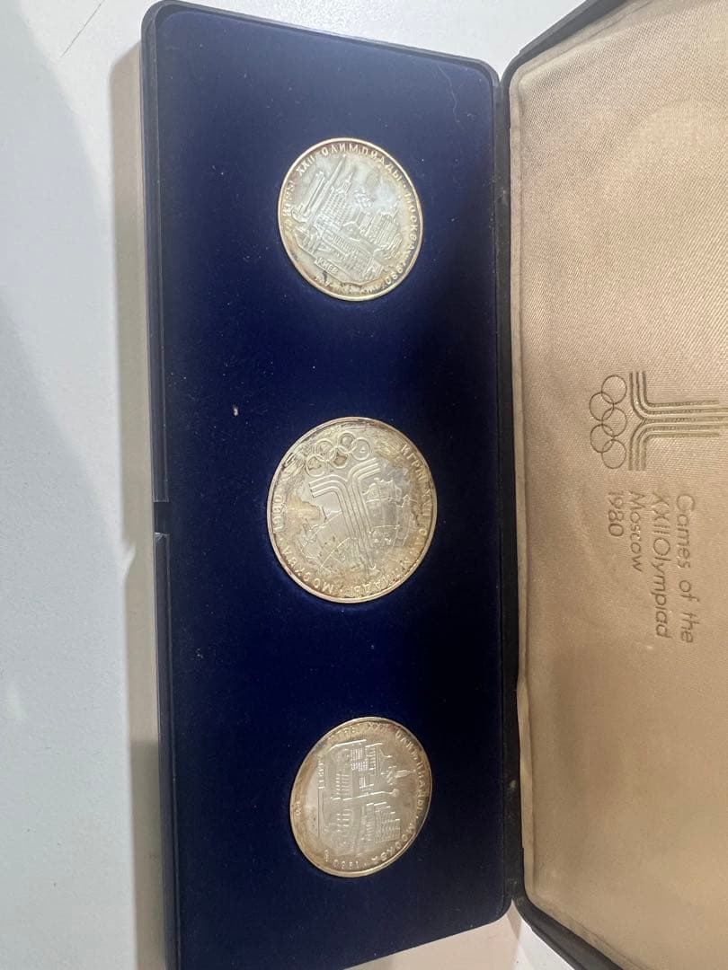 モスクワオリンピック1980 記念硬貨3枚セット 1980モスクワオリンピック記念メダル 3種類 3枚 C16｜Yahoo!フリマ（旧