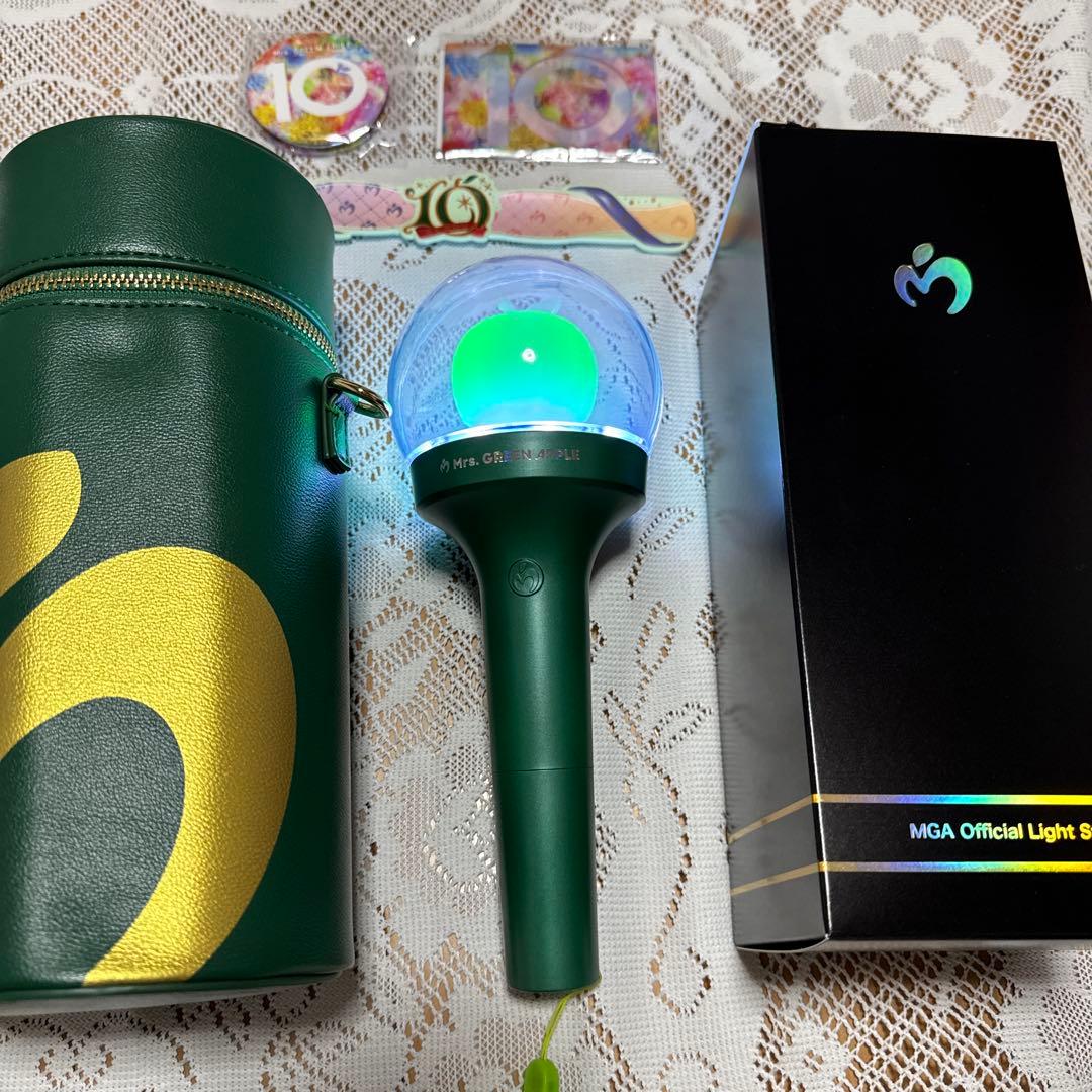 ミセスグリーンアップル　ライトスティックケース　本体　ミラー　10 ステッカー