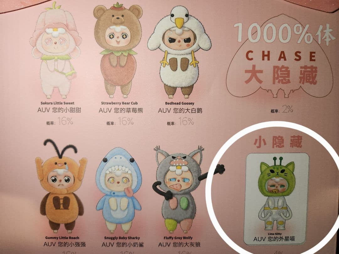 【検品済み】sd3 600% V3 レア小シークレット 宇宙服猫 宇宙人付セット