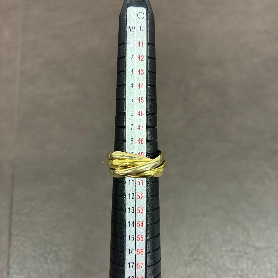 【希少】Cartier／カルティエ 5連 トリニティ 8.6g 750 51刻印