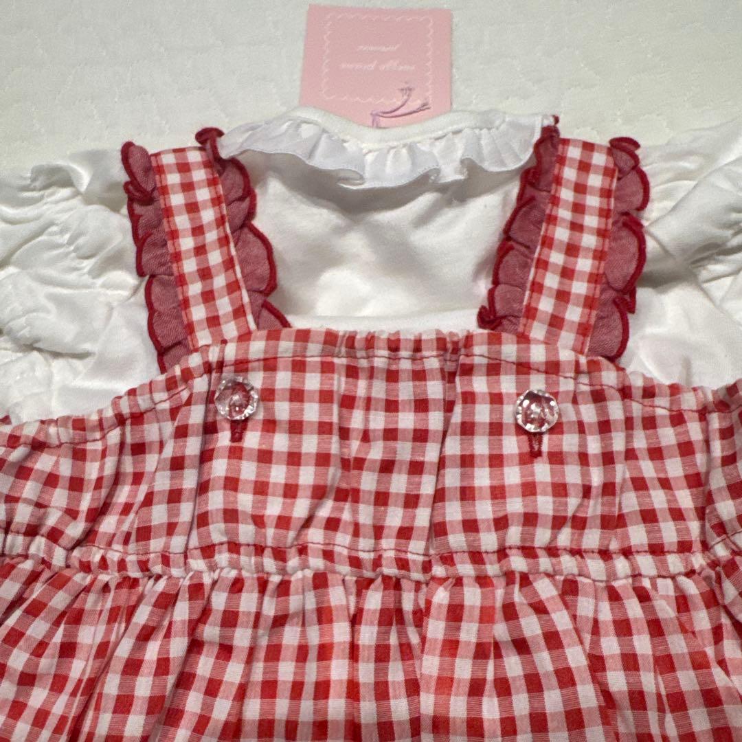 メゾピアノ 80 新品 立体うさぎ ワンピース ブルマ パンツ Tシャツ