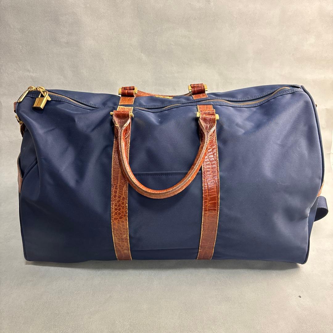 美品✨ヴァレンティノガラヴァーニ ボストンバッグ ナイロン レザー