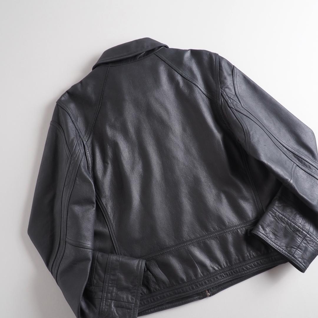 ラルフローレン レザージャケット シングルライダース 本革 ブラック