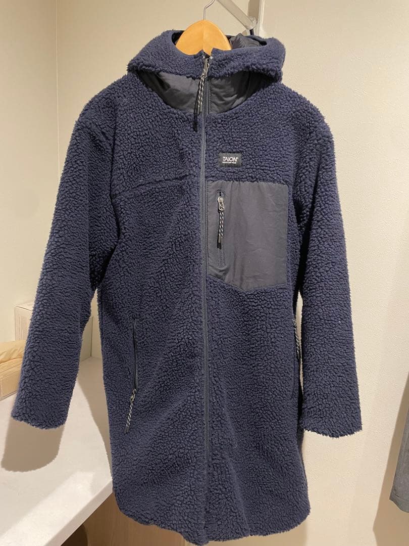 TAION/タイオン 別注ボア×ダウンフードコート(リバーシブル) ◇【WEB限定】【TAION/タイオン】別注ボア×ダウンフードコート