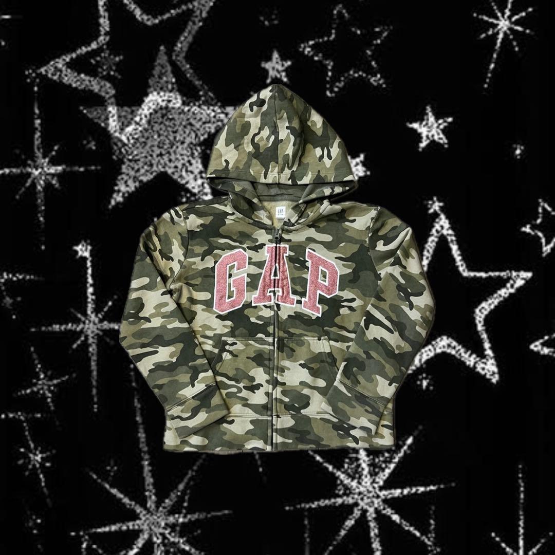00s archive GAP ジップ パーカー 迷彩 Y2K 平成ギャル - メルカリ