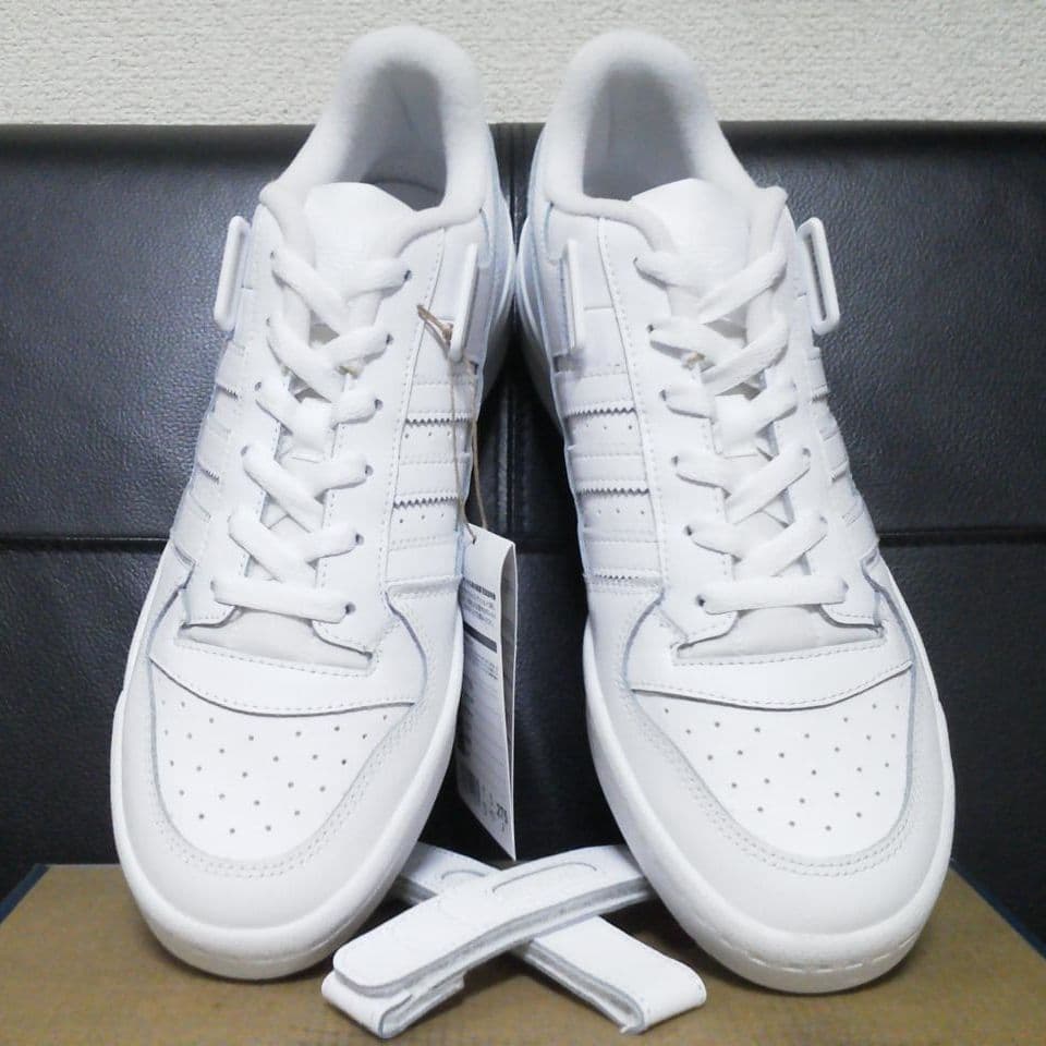 【新品】アディダス フォーラム ロー 白 27.5cm 本革 天然皮革 レザー