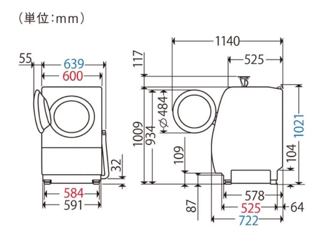 2015年式 10kg6kg Panasonicドラム式洗濯機NA-VX5E2L - メルカリ