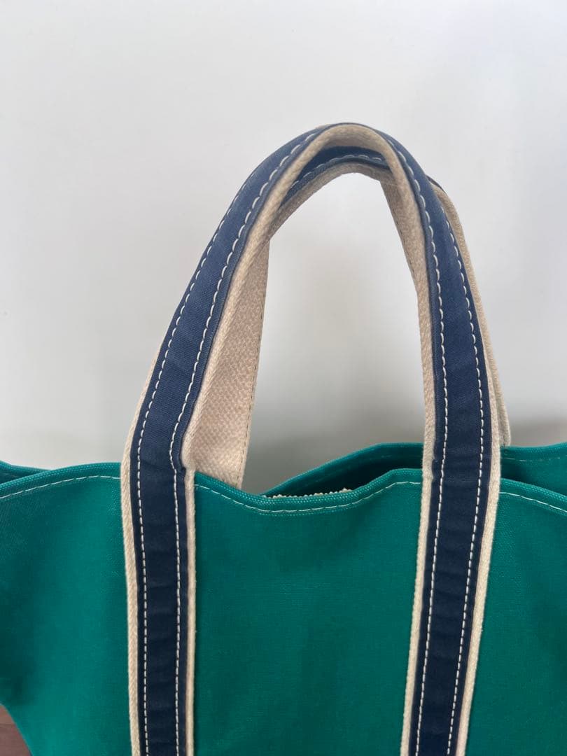 ぱ*ん様 L.L.BEAN GREEN×NAVY DELUXE TOTE