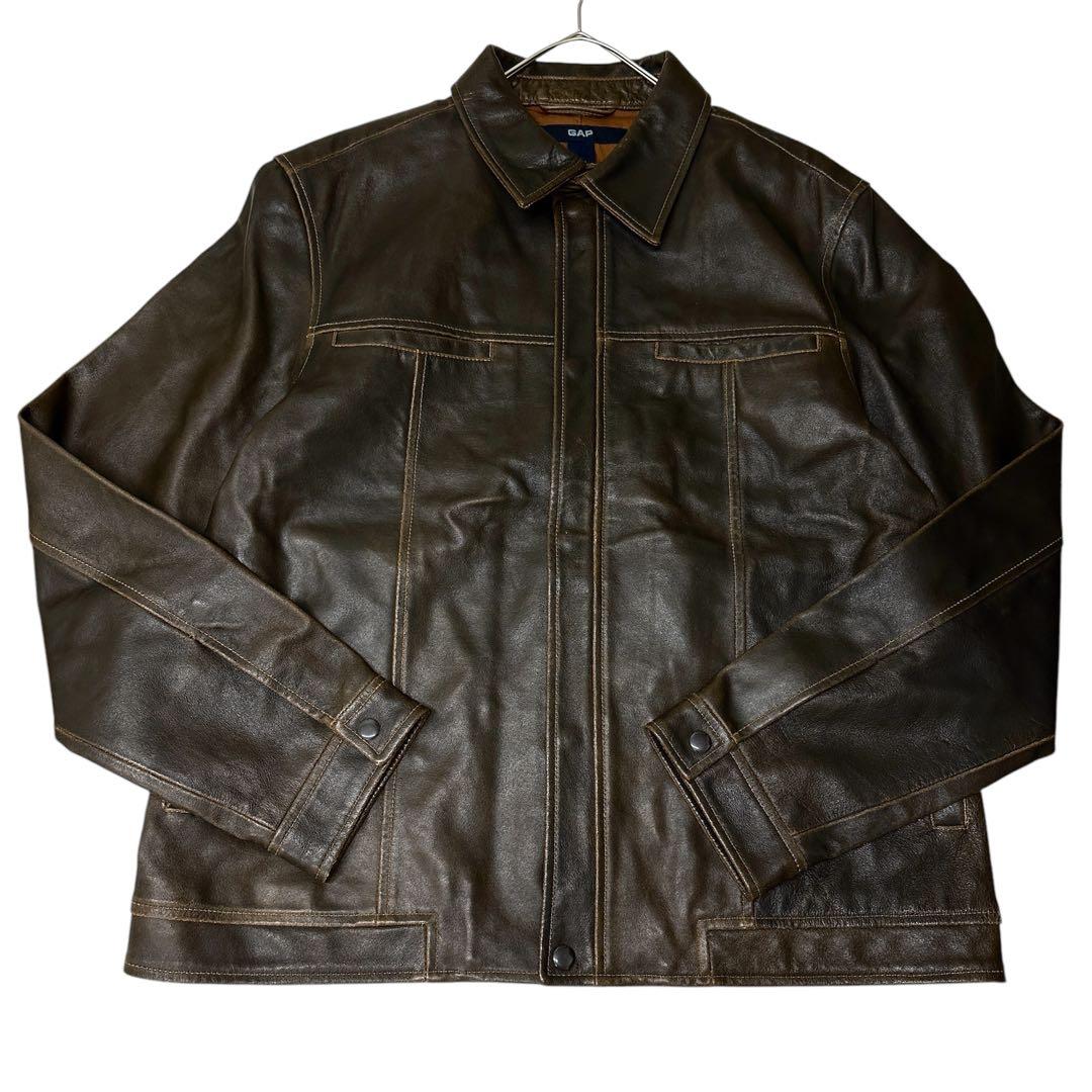 OLD GAP レザージャケット オールドギャップ 牛革 GAPレザージャケット