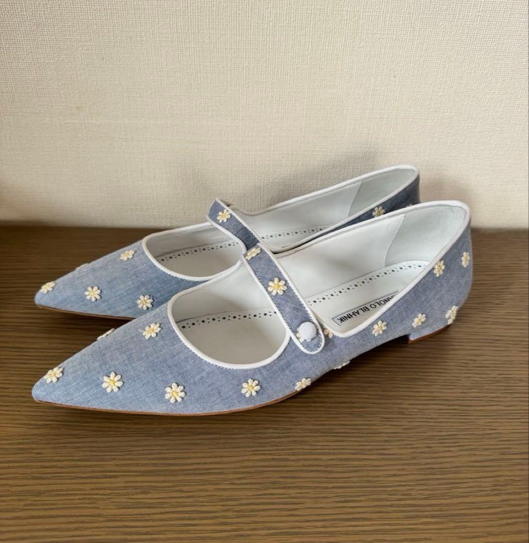 ☆新品☆MANOLO BLAHNIK マノロ ブラニク メリージェーン 39 - メルカリ
