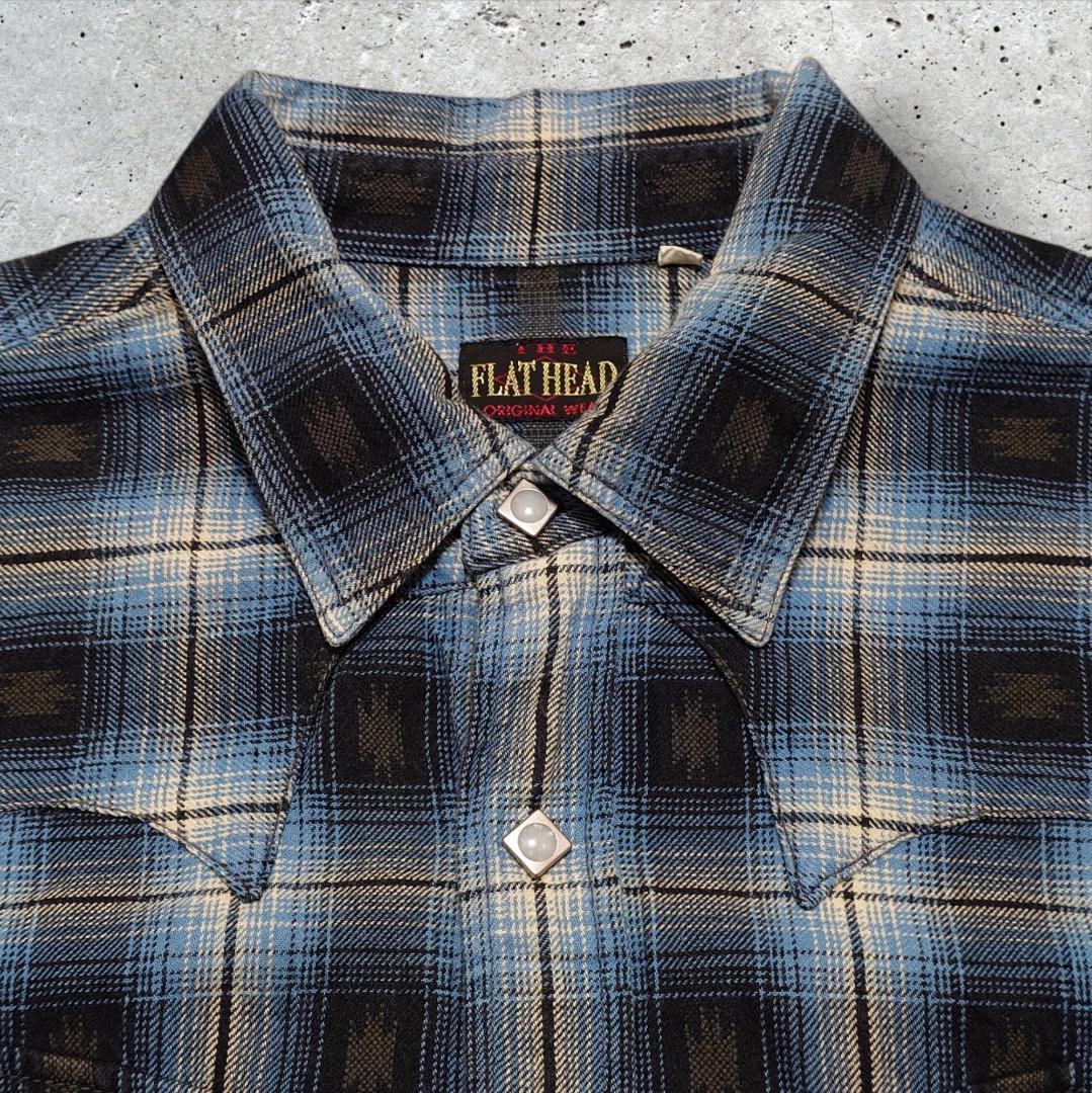 フラッドヘッド ネルシャツ ウエスタン バックプリント 36サイズ S