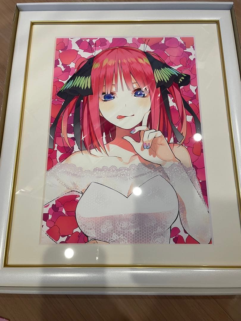 五等分の花嫁 中野二乃 完結記念 Anique 記念額装絵 複製原画