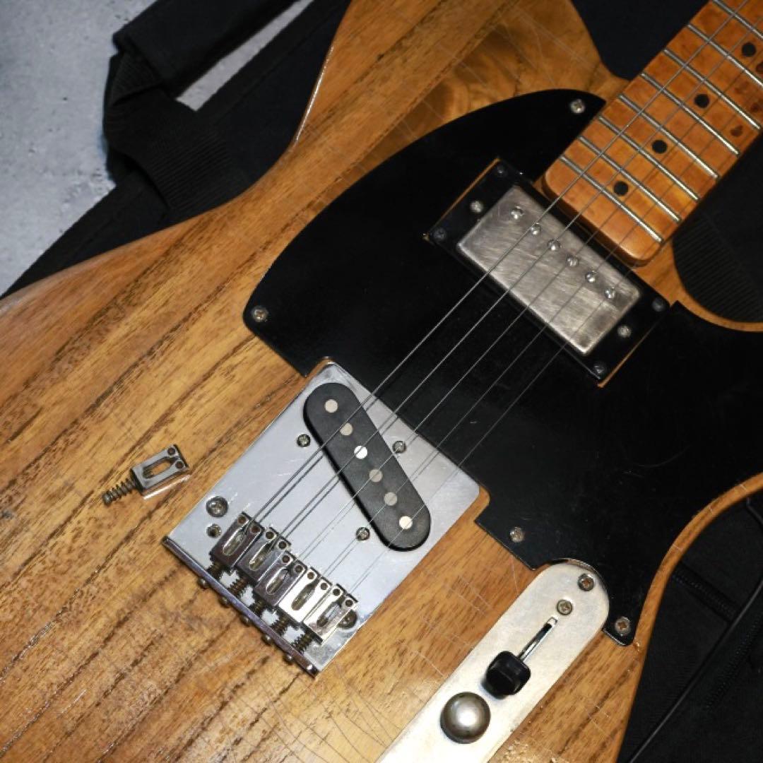 自作ノーブランドテレキャスター 超軽量 5弦ギター レリック キース