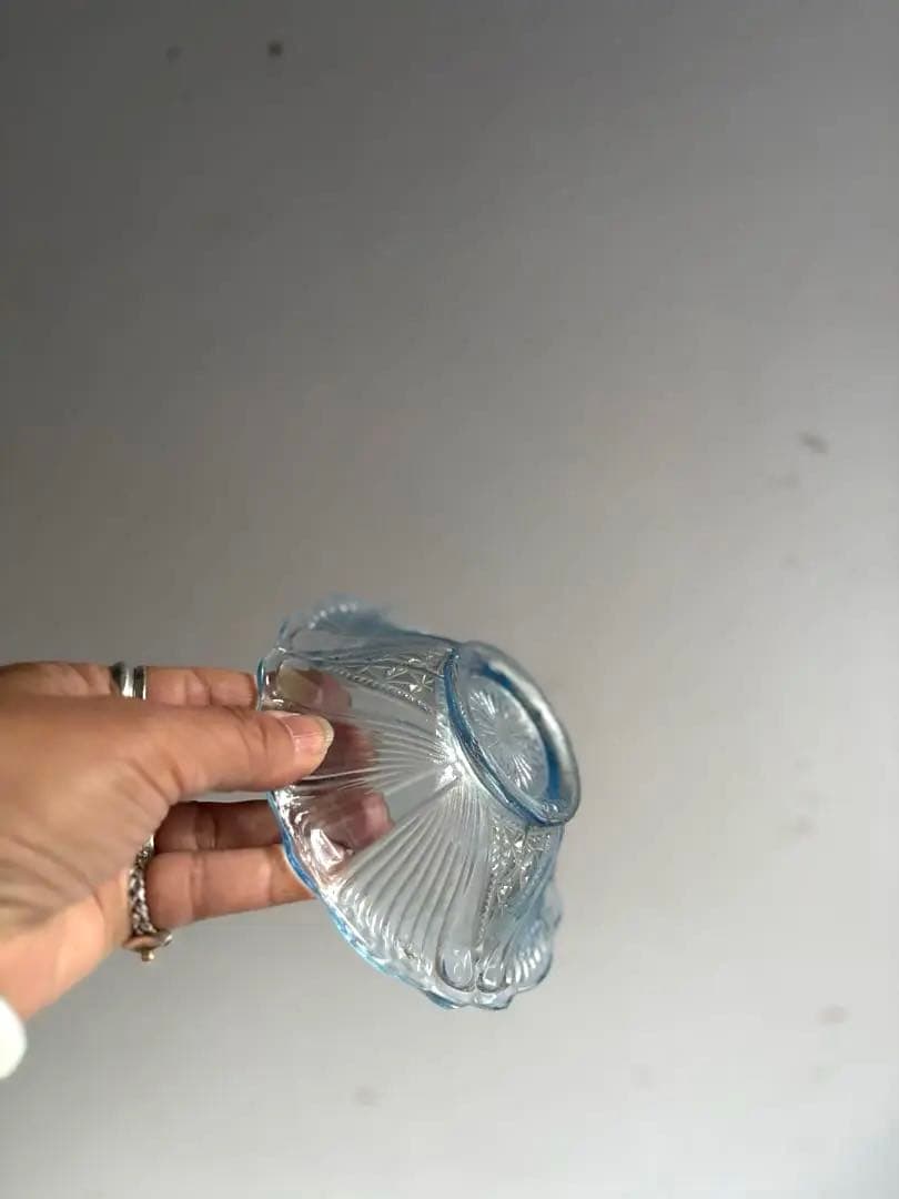 890 骨董 アンティーク プレスガラスの深皿 2点組 大正ガラス - メルカリ