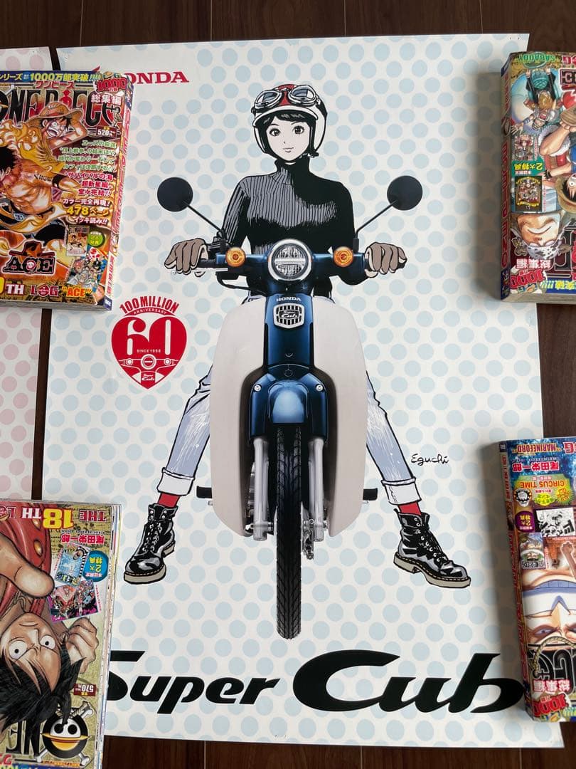江口寿史 ホンダ スーパーカブ60周年記念B2ポスター 非売品3枚セット