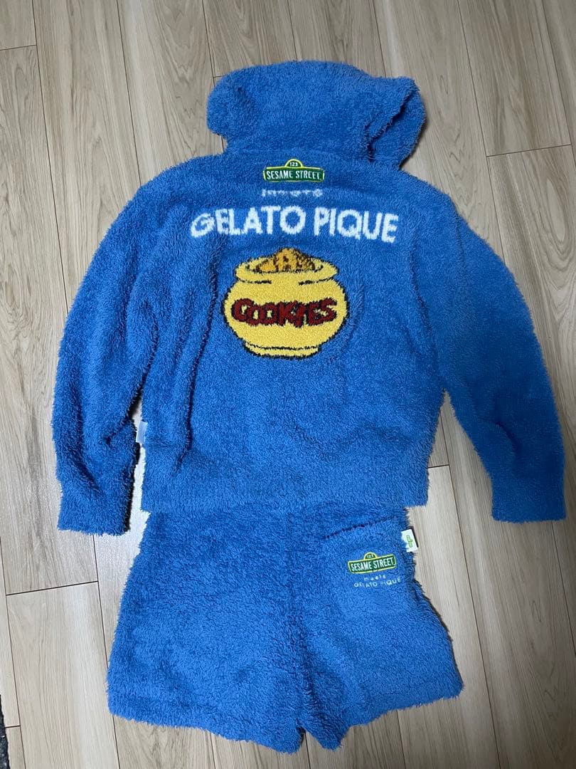 クッキーモンスター ジェラピケ×セサミストリート コラボ セットアップ