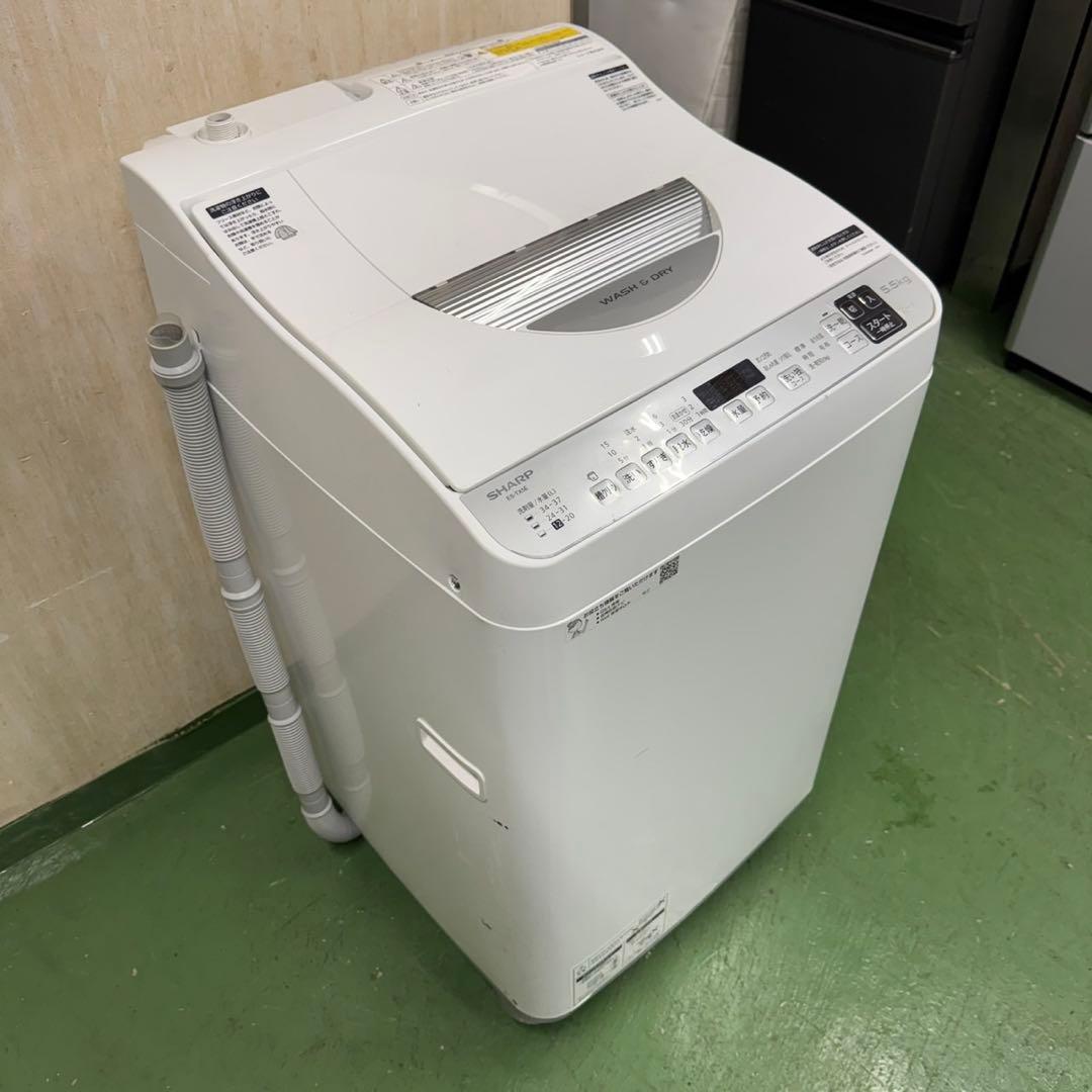 141★2021年製★シャープ　洗濯機　5.5KG 熱乾燥　一人暮らし