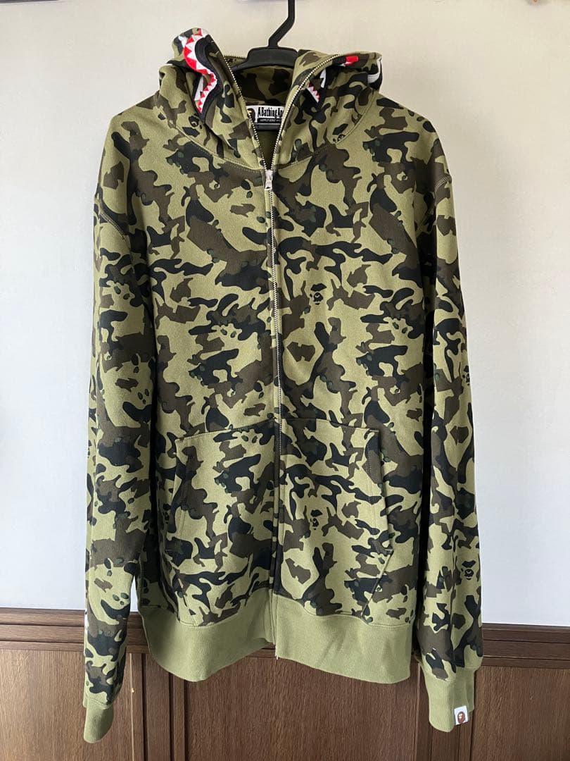 A BATHING APE シャークパーカー カモ 2XL - メルカリ