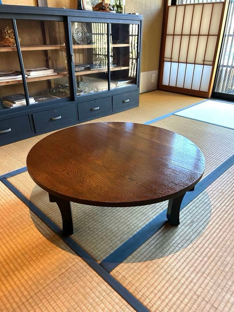 ちゃぶ台　古道具　直径77cm 丸ちゃぶ台 - 古家具・古道具 アンティーク家具 kubu（クブ）
